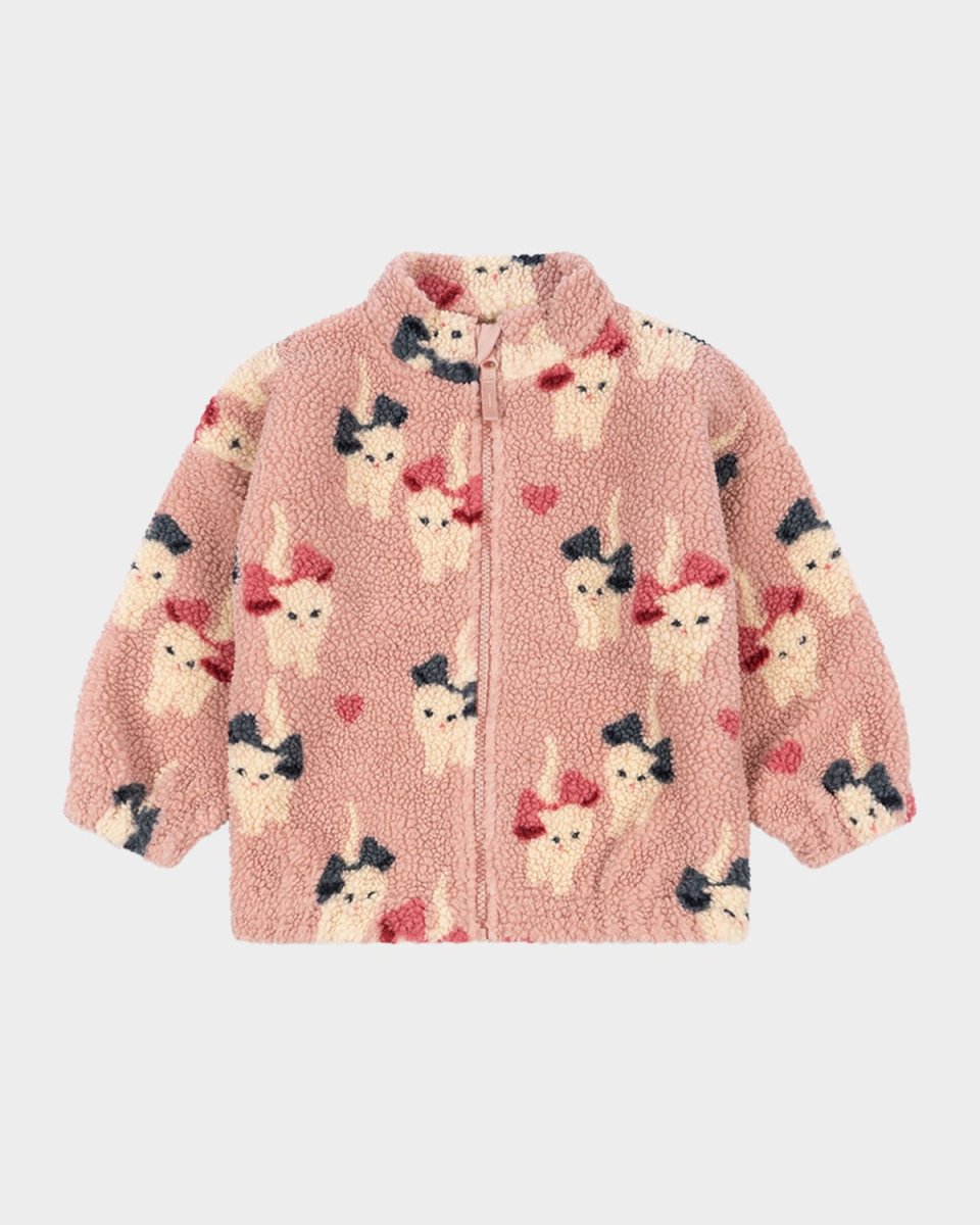 Girl's Cat Teddy Jacket, Size 9M